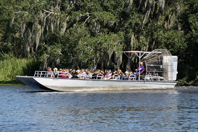 Airboat Ride with Transportation from New Orleans - Snacks, drinks, and the albino alligator