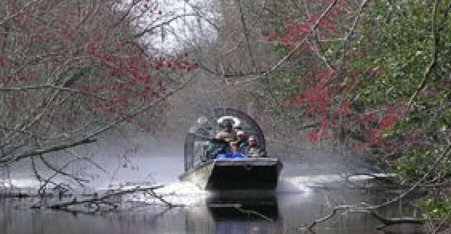 Airboat Tour of Louisiana Swamps - Leaving New Orleans for Cajun Country