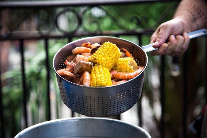 French Quarter Shrimp Boil & Live Music - The First Courses: Crab, Sausage, and Cajun Corn