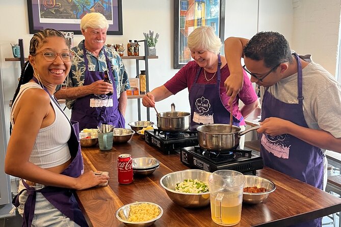Hands-on Cajun Traditions Cooking Class - Chocolate bread pudding with brandy mocha sauce