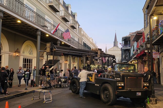 Movie and TV Show Tour of New Orleans - Royal Street begins with courts, crime, and pharmacy history