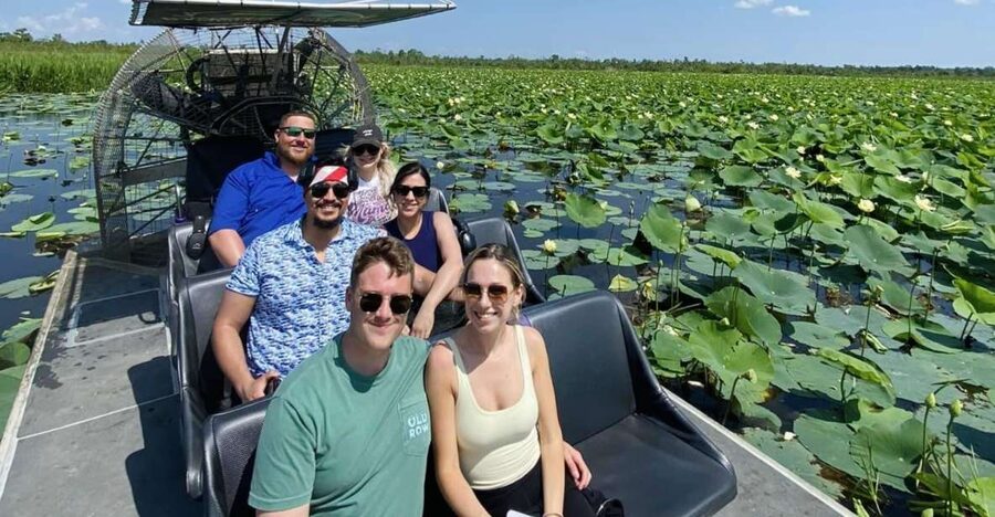 New Orleans: 10 Passenger Airboat Swamp Tour - Watching for alligators and other wildlife