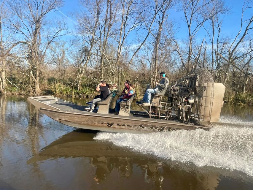 New Orleans: 6 Passenger Premium Airboat Swamp Tour - Practical preparation for the boat