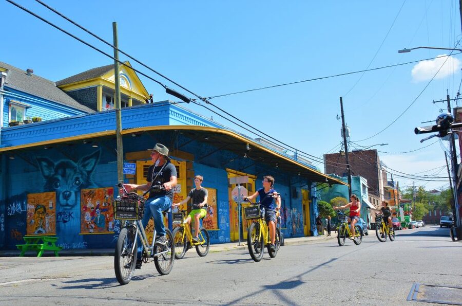 New Orleans: Buzz the Crescent Guided Bike Tour - Starting near Bourbon Street, then finding a quieter New Orleans