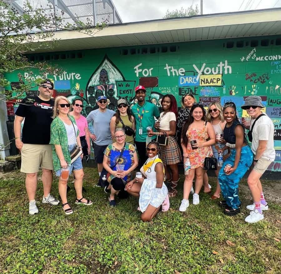 New Orleans Culture Street Art & Mural Walk - Starting at Crazy Plant Bae, away from the standard French Quarter path