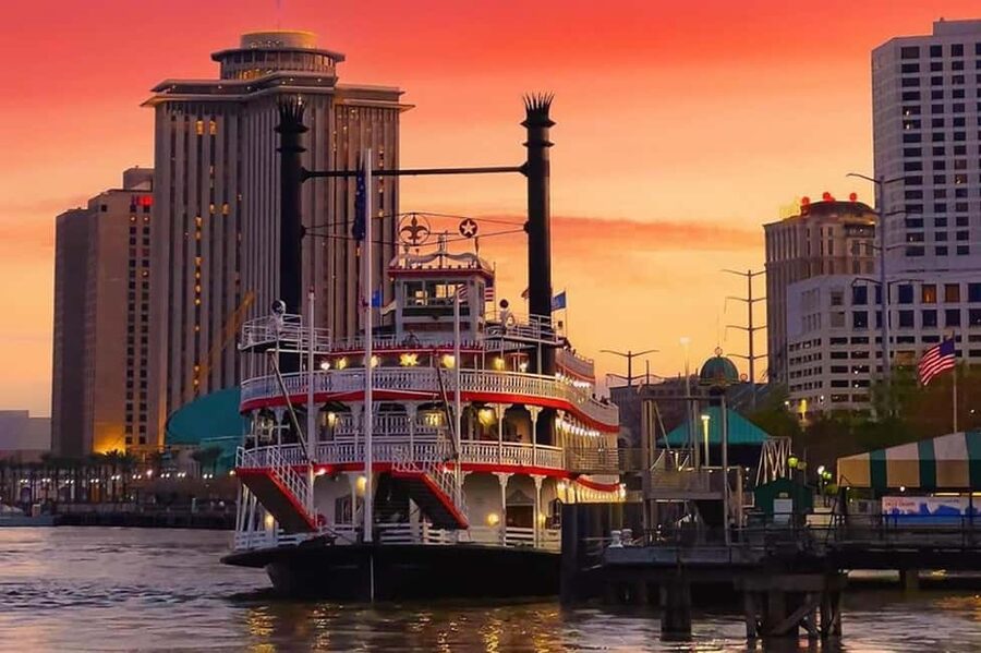 New Orleans: Evening Steamboat Jazz Cruise + Optional Dinner - Boarding at 6pm for a 7pm Mississippi departure