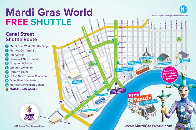 New Orleans Mardi Gras World Behind-the-Scenes Tour - Costumes, photos, and a taste of King Cake