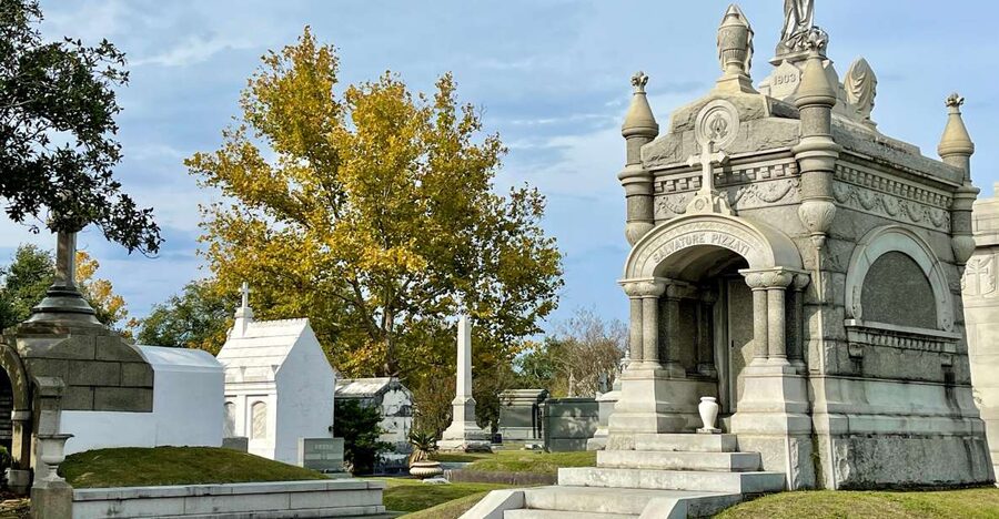 New Orleans: Millionaire’s Tombs of Metairie Cemetery Tour - Stained glass and an Islamic-inspired tomb