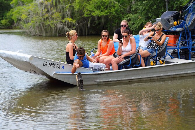 Small-Group Airboat Swamp Tour with Downtown New Orleans Pickup - Barataria Preserve and the search for alligators